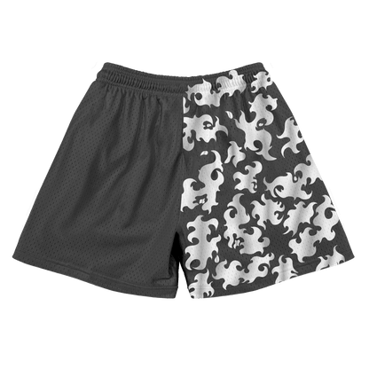 Destroy Kanji Shorts - Grey