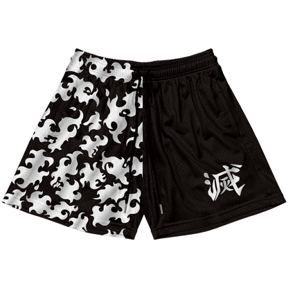 Destroy Kanji Shorts - Black