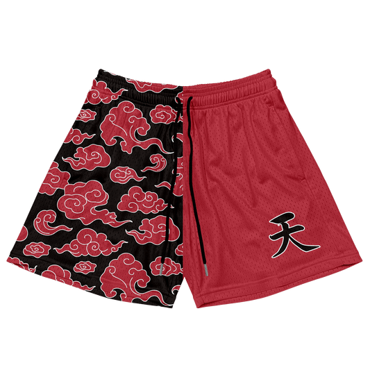 Heaven Kanji Shorts - Red